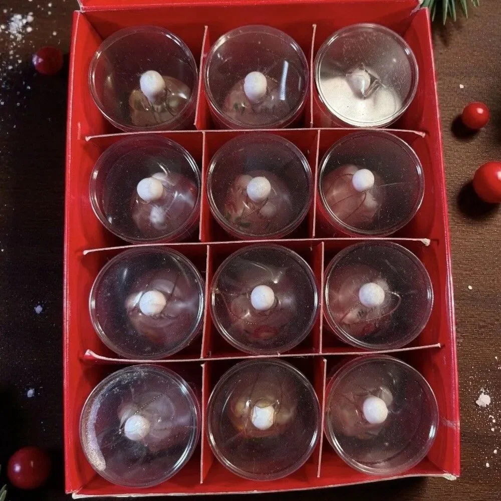 Vtg JC Penney 12 Days Of Christmas Ceramic Bell Ornaments 90s complete set